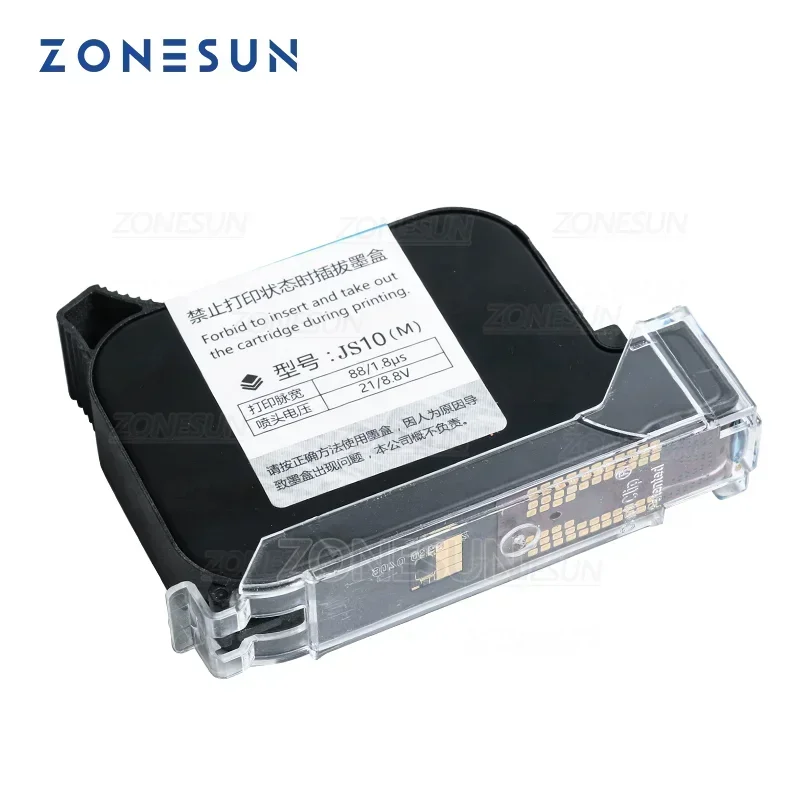 Ink Cartridge - ZONESUN Druckertintenbox für tragbare intelligente USB-QR-Code-Tintenstrahldrucker,