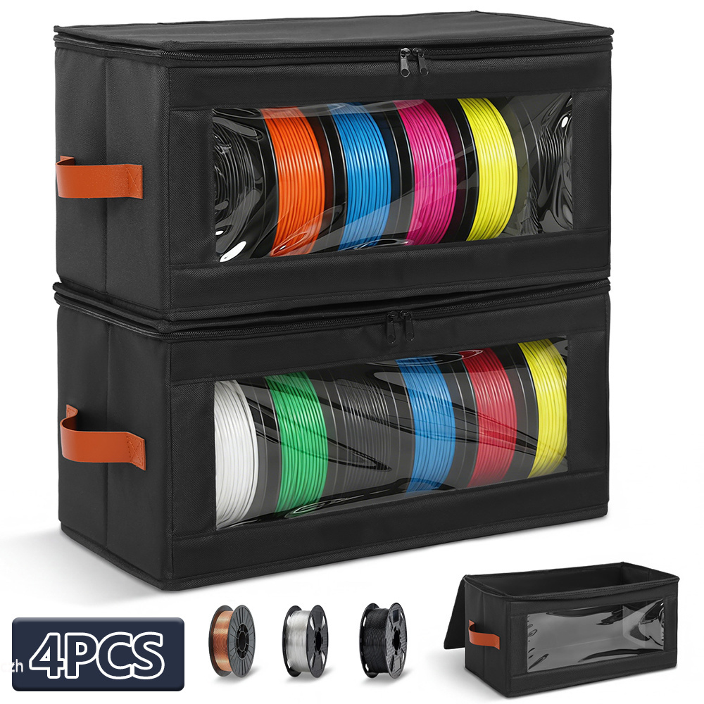 Commercial Fabric Printing Machine - 4 Stück Filament-Aufbewahrungsbox, Große Kapazität 3D-Drucker