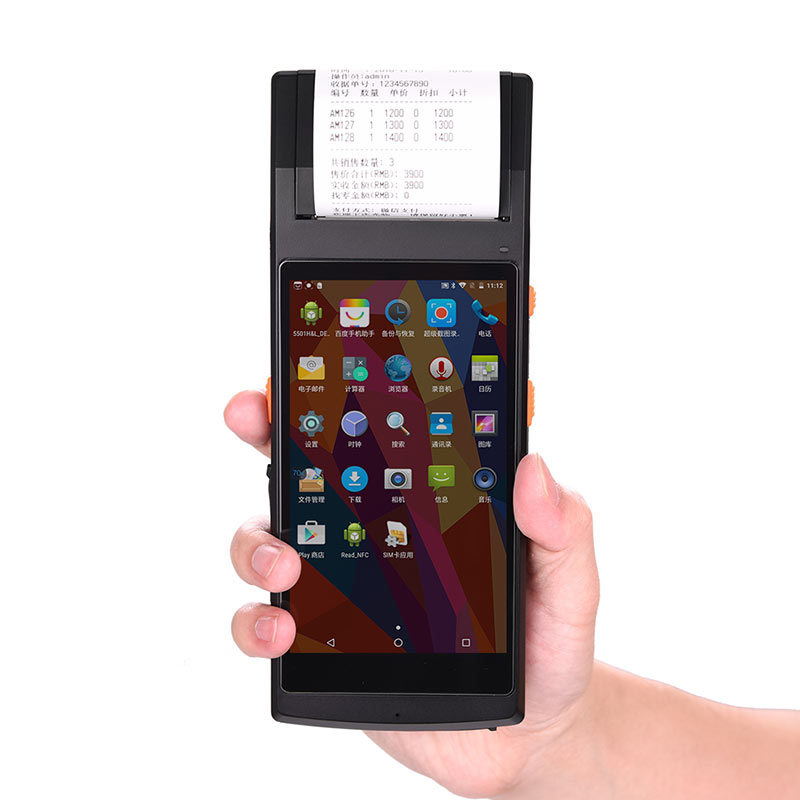 Receipt Printer - TS-501 5,5-Zoll-Inventar unterstützt Android 7.0 Quittungs-Barcode-Fingerabdruck-Handheld