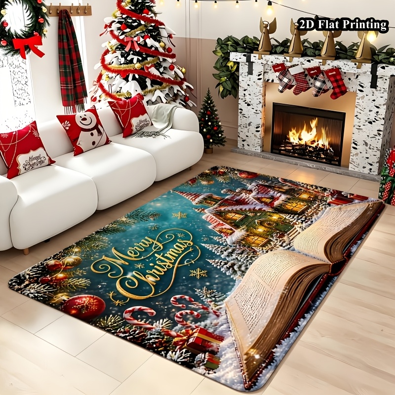 Commercial Book Printing Machines - 1 Stück 2D-Weihnachts-Teppich, mit dem Motiv
