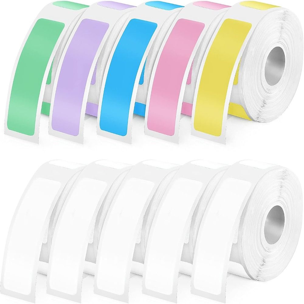 Label Maker - Buntes, selbstklebendes Etikettenpapier, 12 mm x