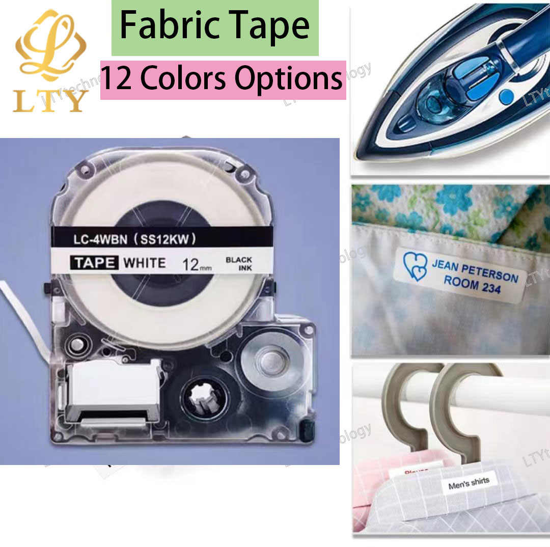 Commercial Fabric Printing Machine - 12mm Stoff Eisen-auf label Band für