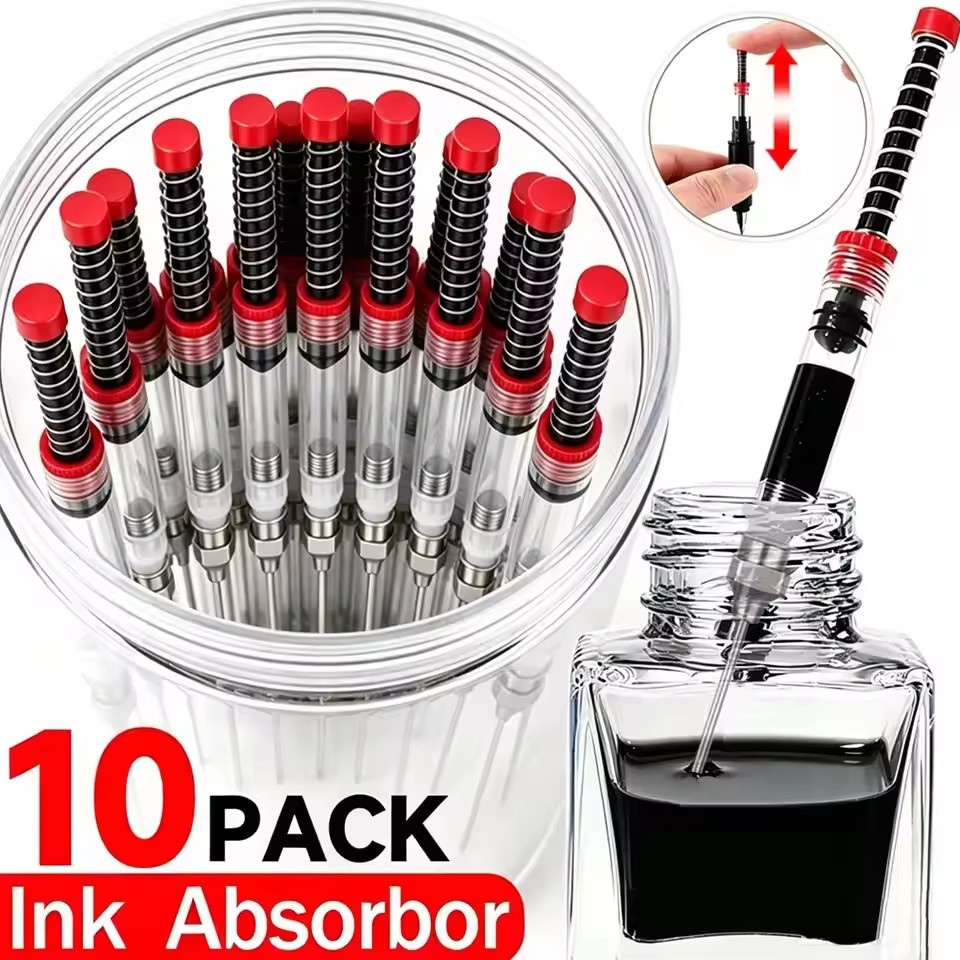 Ink Cartridge - 1-10 Stück Füllfederhalter-Tintenfüller, Tintenpenspritze, Absorptionsgerät, Werkzeug,