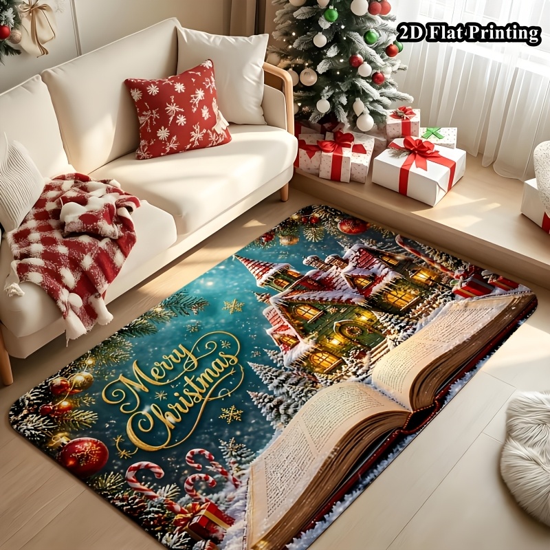 1 Stück 2D-Weihnachts-Teppich, – Commercial Book Printing Machines Bewertung und Preis
